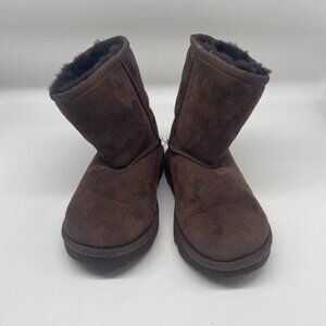 UGG Toddle Girls Winter Short Boots Brown Size 12